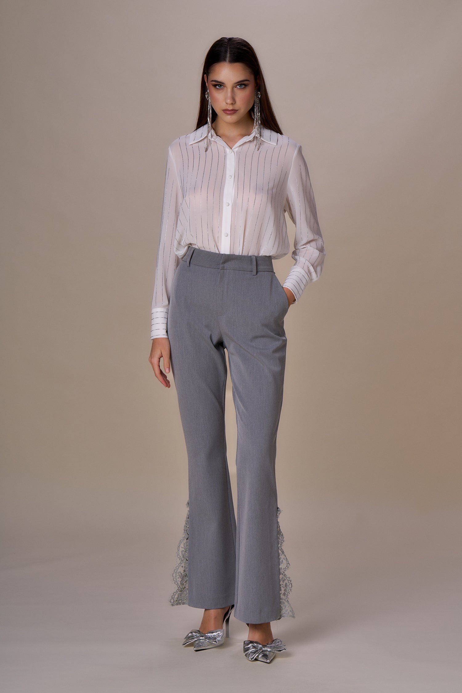 NOSECRETS - CAMICIA GESSATA DIAMANTI 252NS031