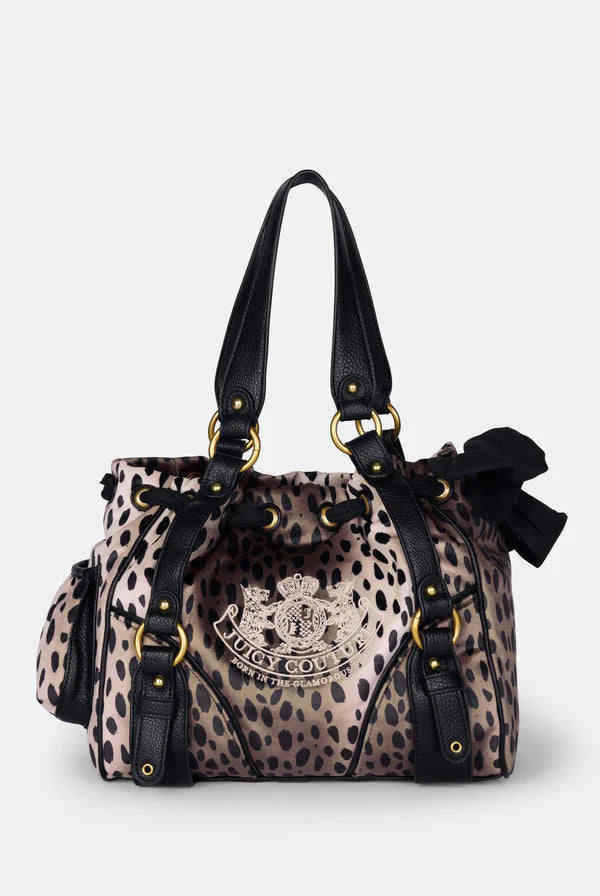 JUICY COUTURE - Borsa a mano daydreamer ghepardo in velour