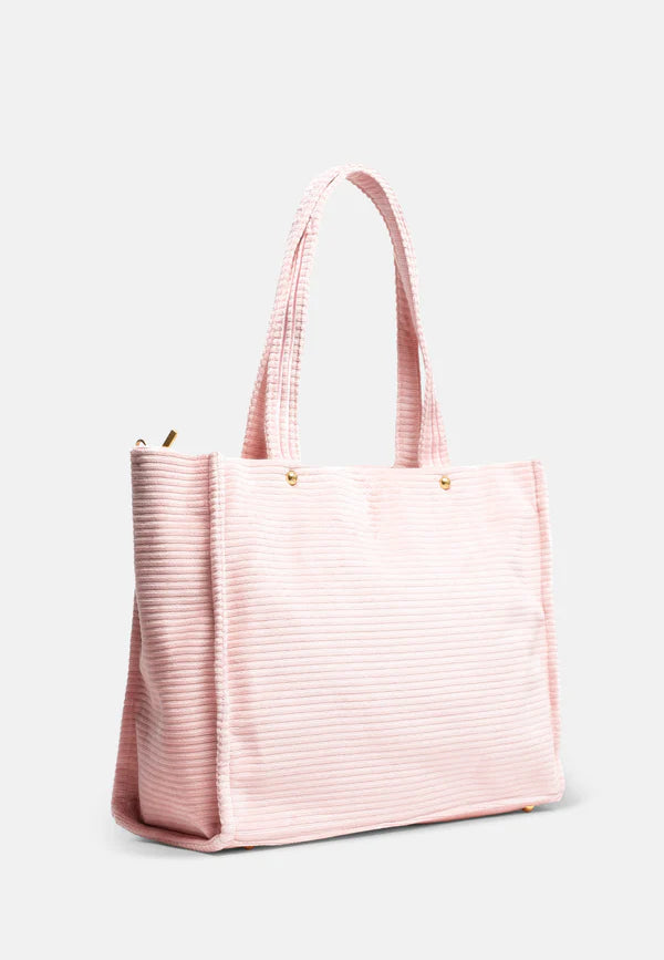 JUICY COUTURE - Borsa shopper grande iris rosa juicy in velour a coste €150,00