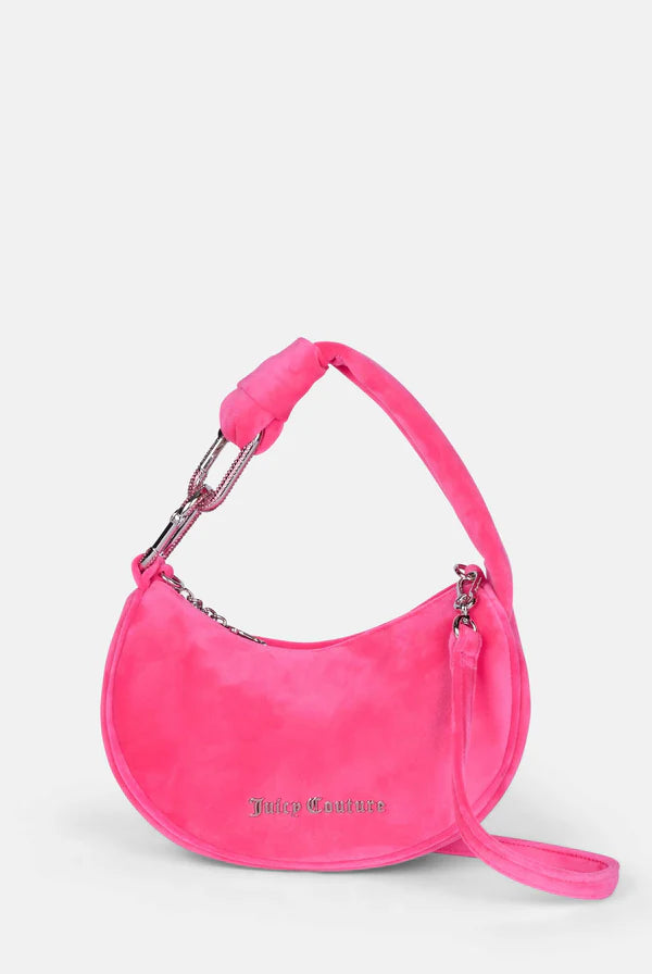 JUICY COUTURE - Borsa a mano con tracolla blossom rosa in velour