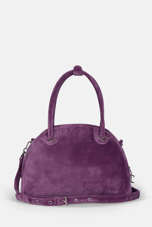JUICY COUTURE - Borsa a mano con tracolla kimberly viola in velour