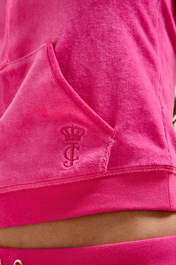 NOSTALGIA PINK BAMBOO VELOUR HERITAGE TUBE TOP