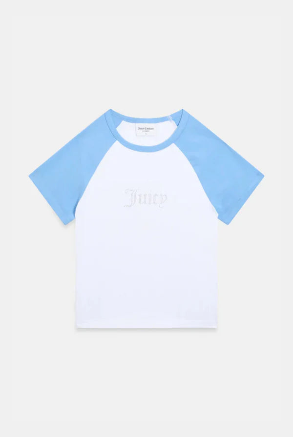 JUICY CONTRAST RAGLAN BABY TEE