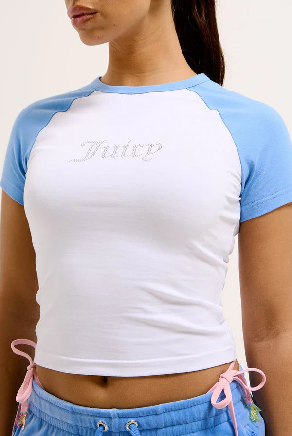JUICY CONTRAST RAGLAN BABY TEE