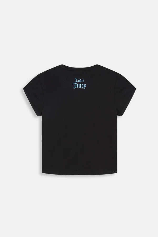 BLACK - PINK 'JUST JUICY' BABY TEE