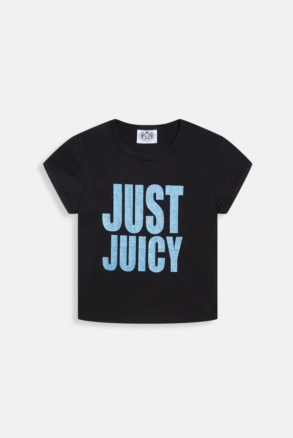 BLACK - PINK 'JUST JUICY' BABY TEE