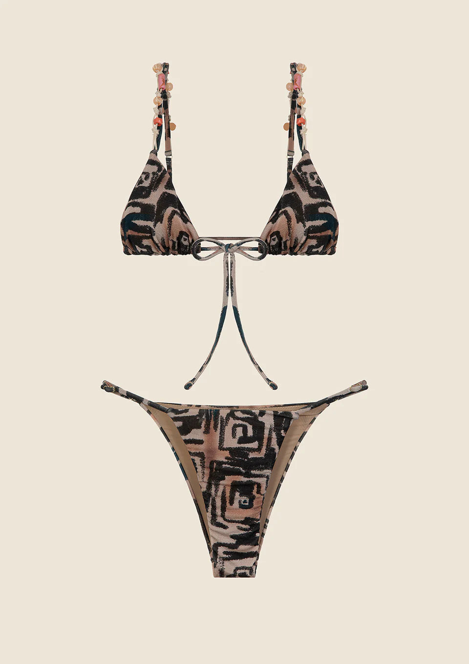 BIKINI DONNA ME FUI TRIANGOLO CON SLIP FISSO FANTASIA 0300_X14