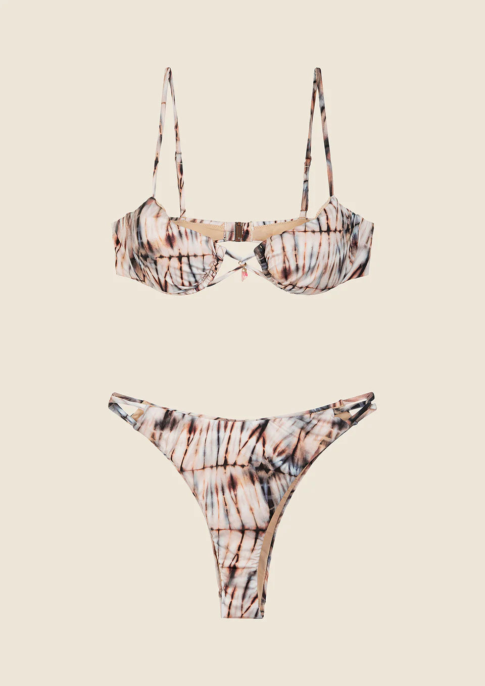 BIKINI DONNA ME FUI REGGISENO CON FERRETTO E SLIP REGOLABILE FANTASIA 0321-X15