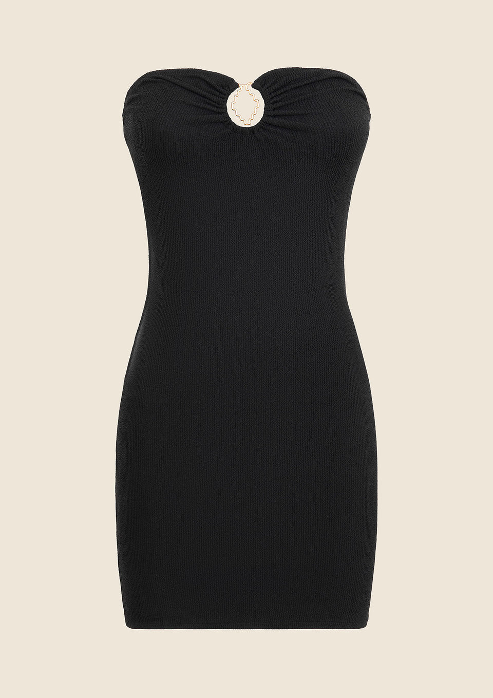 VESTITO CORTO DONNA ME FUI NERO 0509-BK