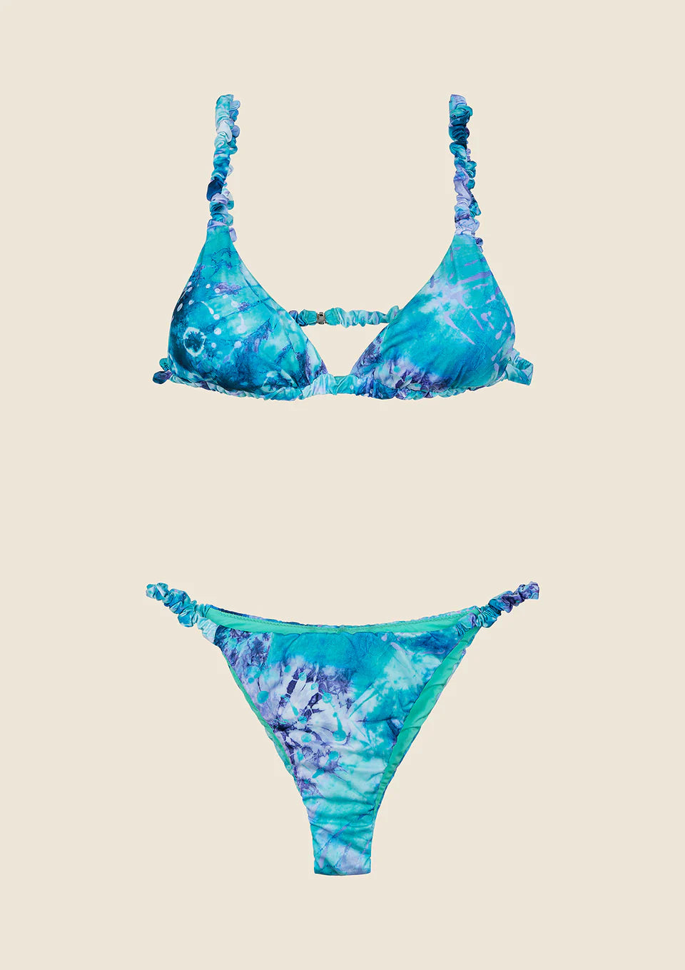 BIKINI DONNA ME FUI TRIANGOLO CON SLIP FISSO FANTASIA 0740-X31