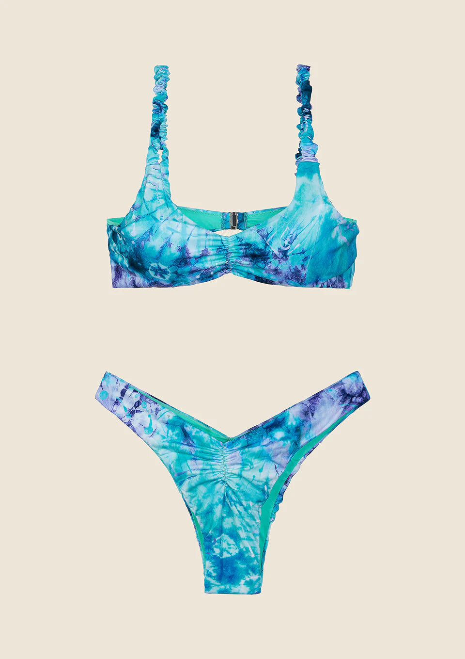 BIKINI DONNA ME FUI TOP CON SLIP AMERICANO FISSO FANTASIA 0741-X31