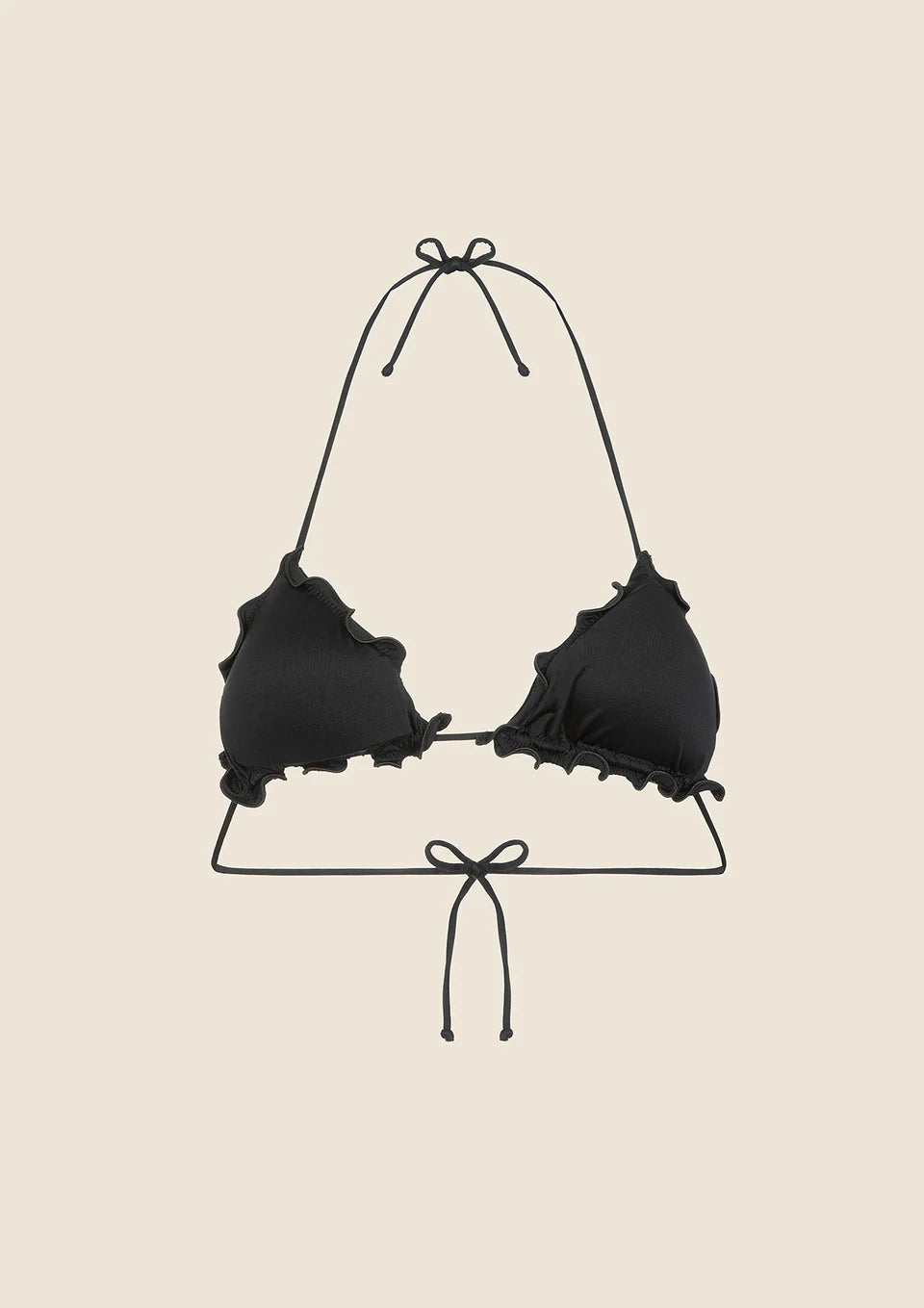 TRIANGOLO DONNA ME FUI NERO 1900-BK