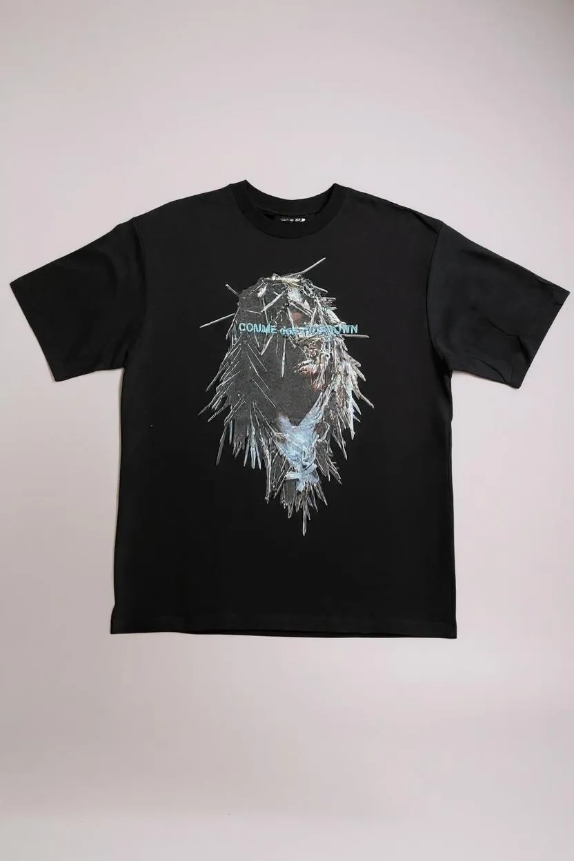 COMME DES FUCKDOWN - TSHIRT IN JERSEY CON STAMPA FRONTALE