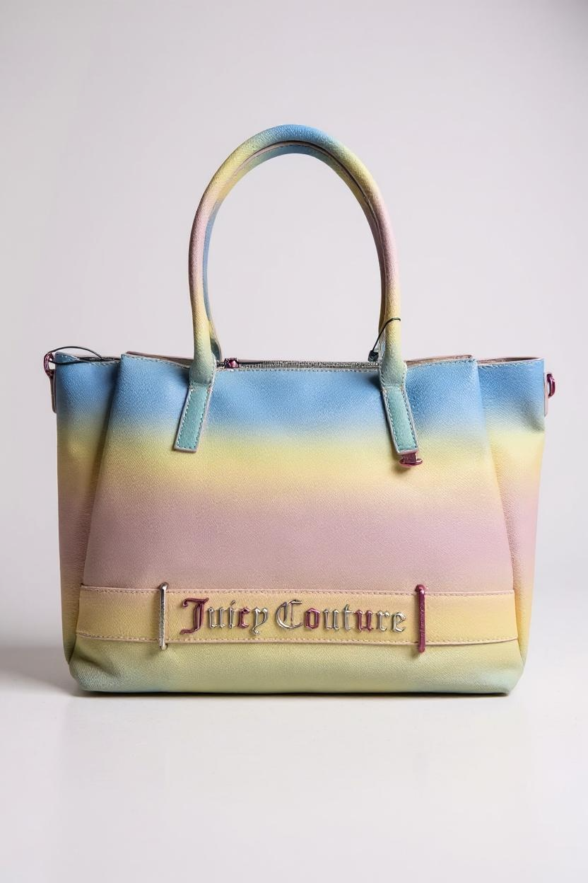 JASMINE L DOUBLE HANDLE PU RAINBOW