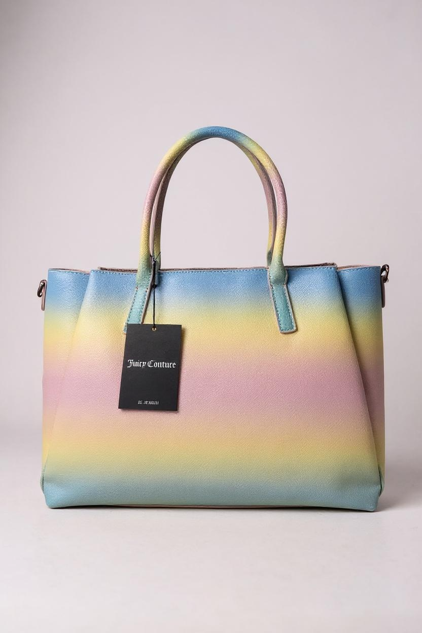 JASMINE L DOUBLE HANDLE PU RAINBOW