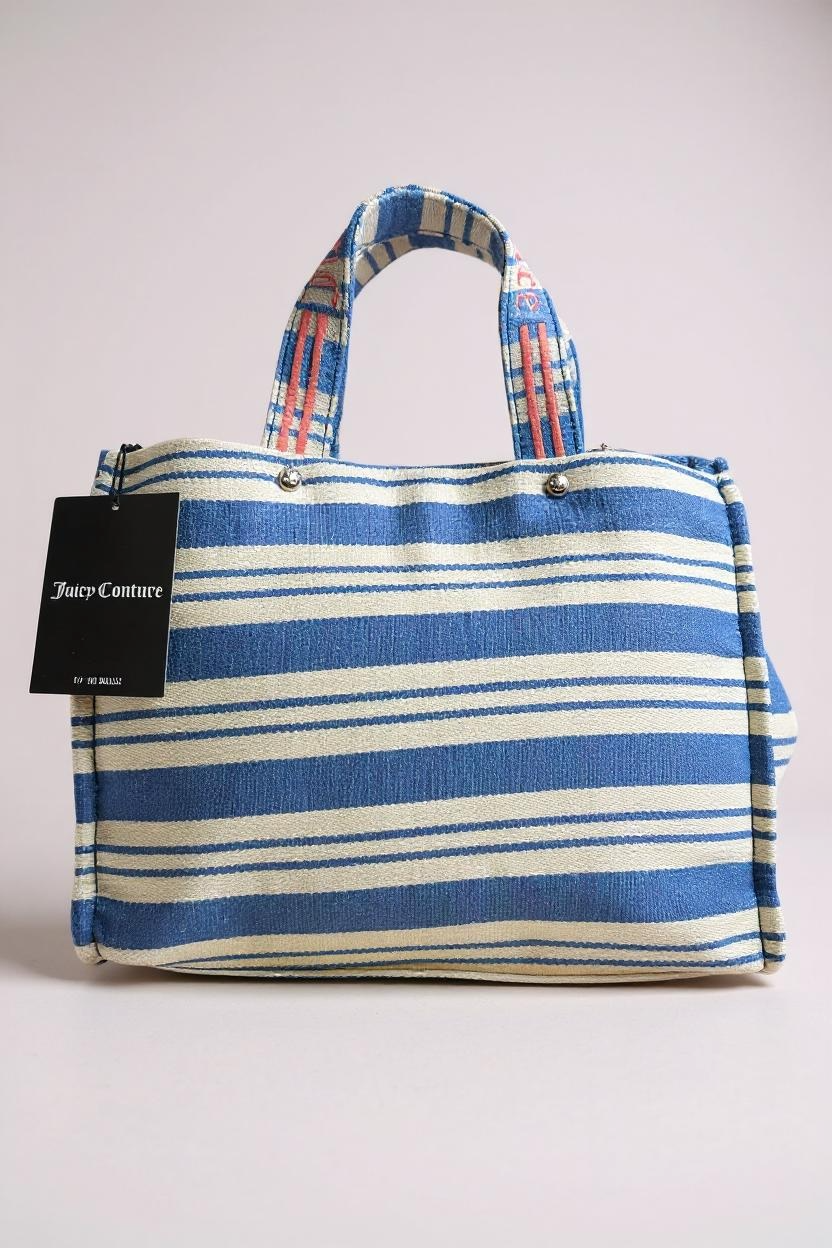 IRIS STRIPES M. SHOPPING COTTON/PU ALASKAN