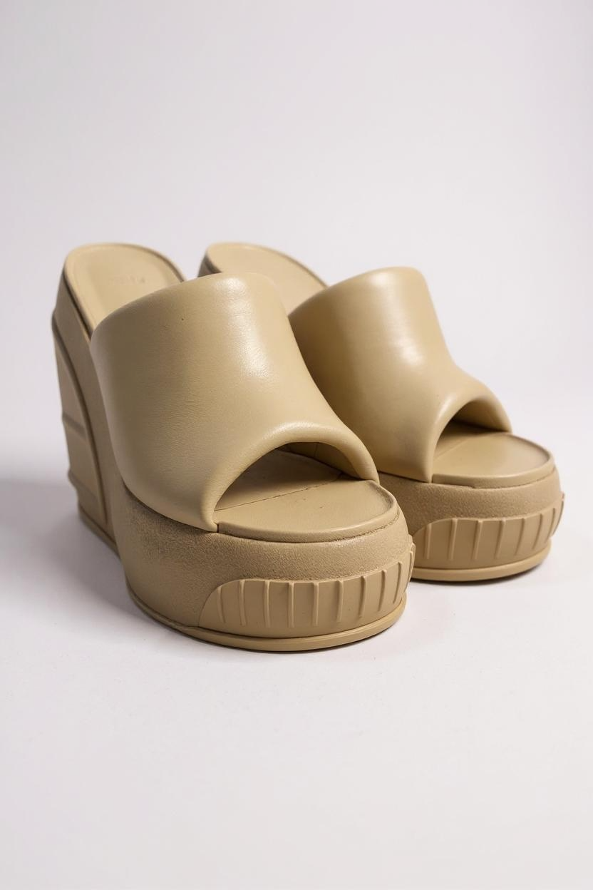 FENDI - SLIDE PLATFORM NAPPA BUFF