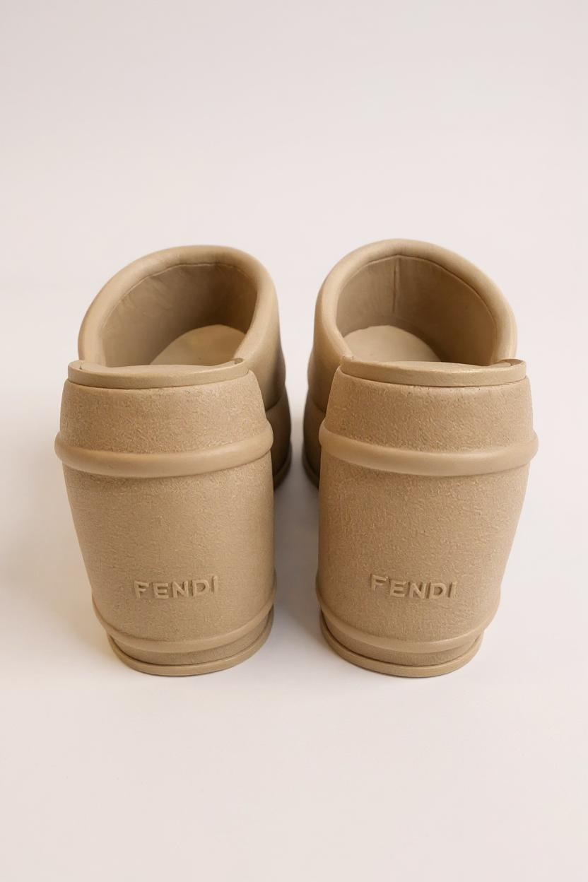 FENDI - SLIDE PLATFORM NAPPA BUFF