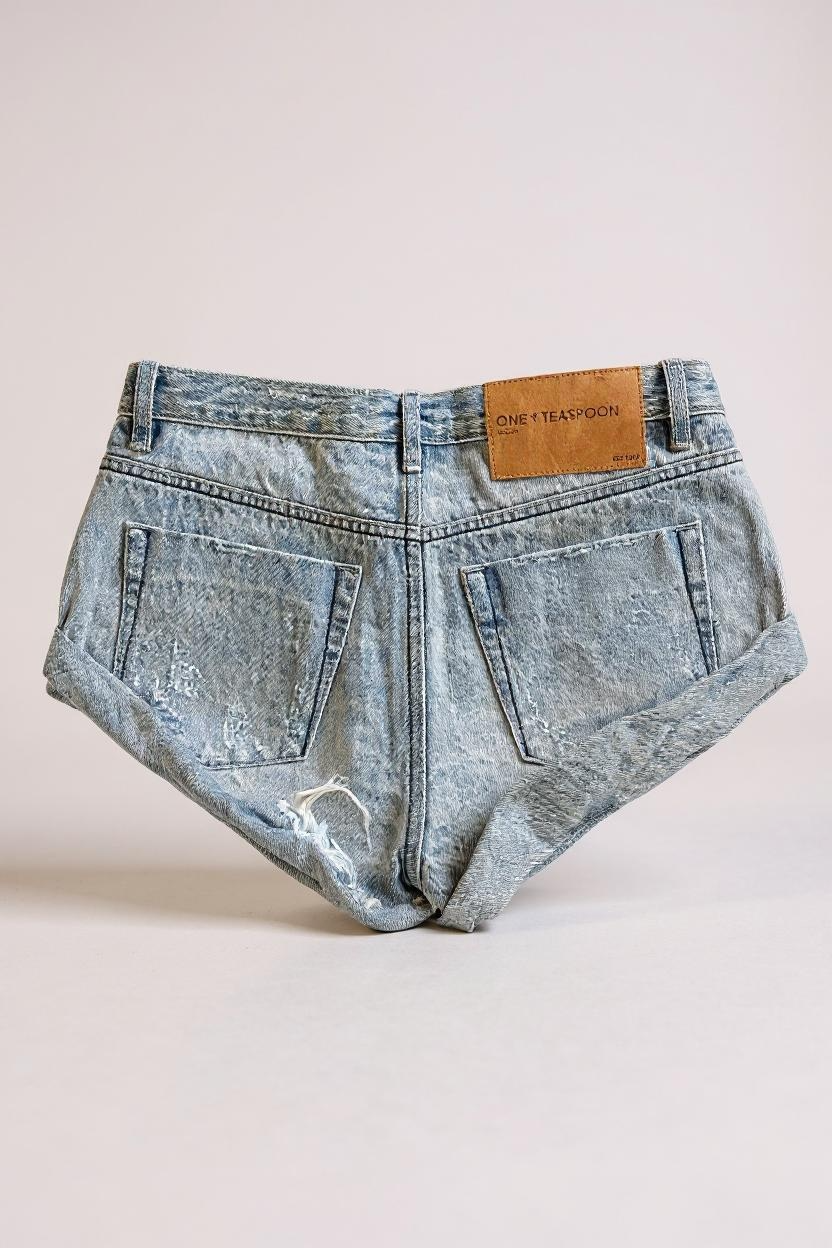 ONE TEASPOON - SHORTS EFFETTO SLAVATO MOD.25776