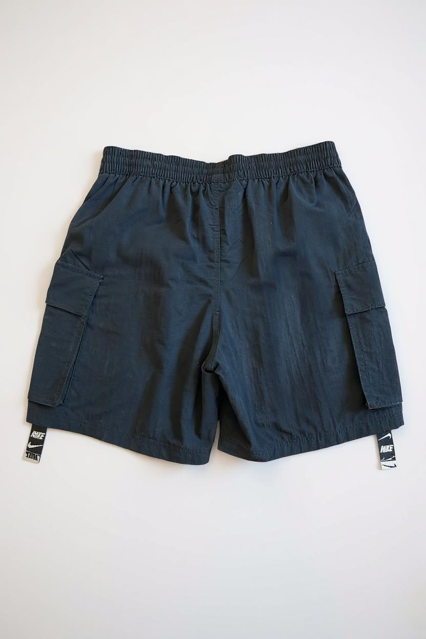 Nike Swimming - Icon Volley - Pantaloncini da bagno da 7 pollici cargo neri con fettuccia