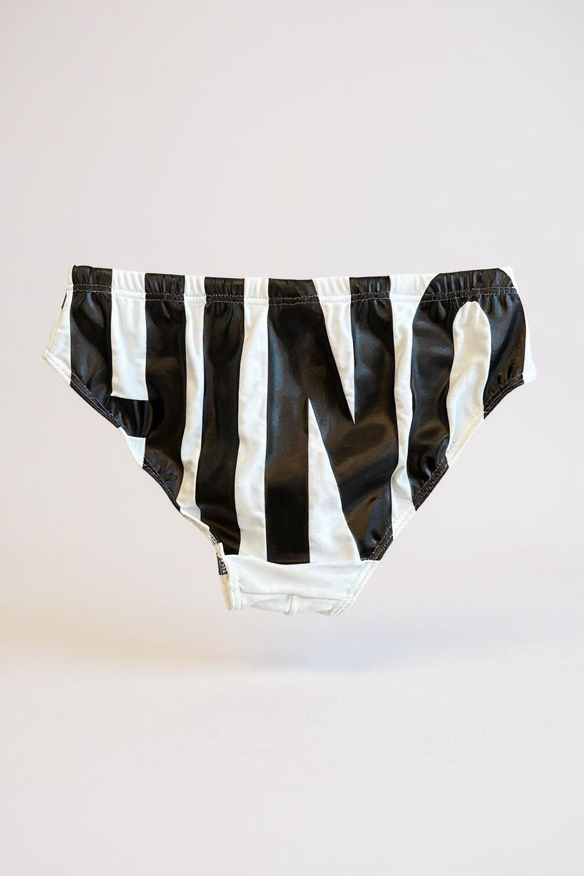 Costume Moschino Costume Slip Bianco Uomo con Stampa Maxi Logo All Over