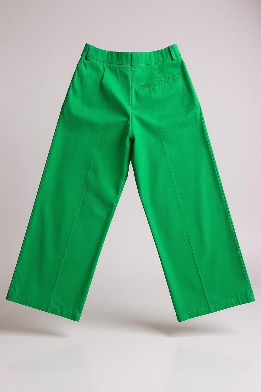 JAICY - SET COORDINATO - GILET E PANTALONE IN RASO VERDE
