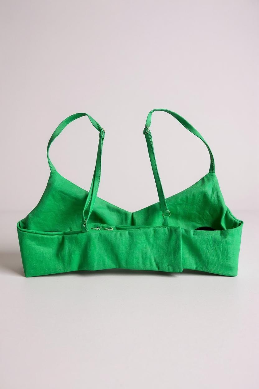 JAYCI - TOP IN RASO VERDE