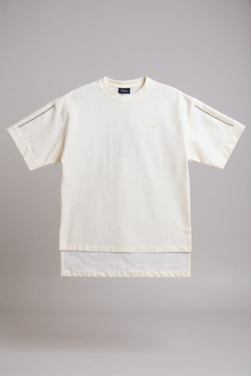 JAYCI - SET COMPLETO - TSHIRT BIANCA E GONNA NERA