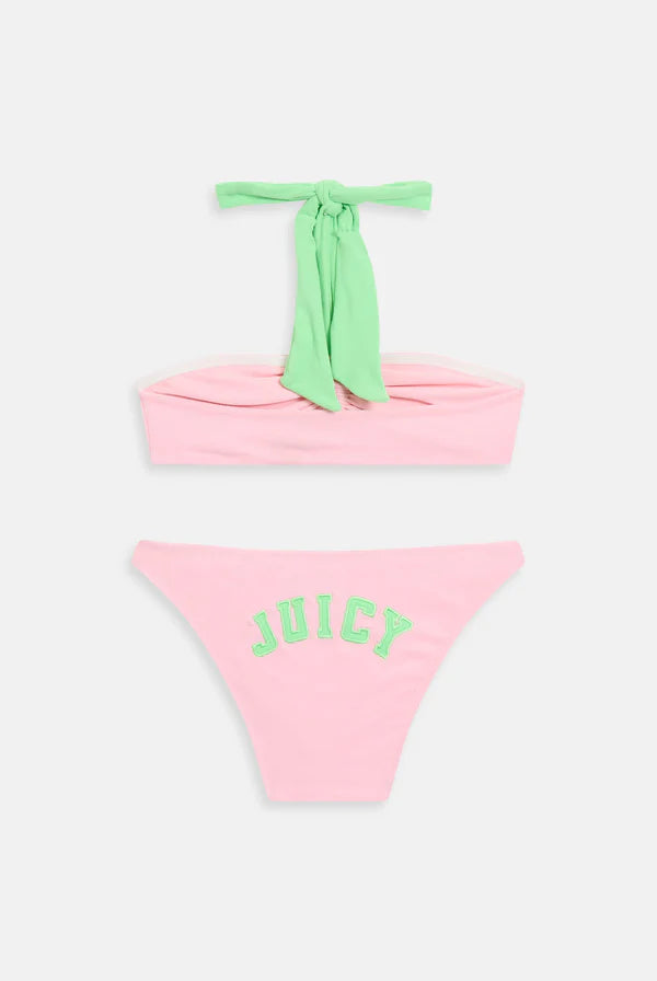 JUICY TOWELLING HALTER BIKINI SET