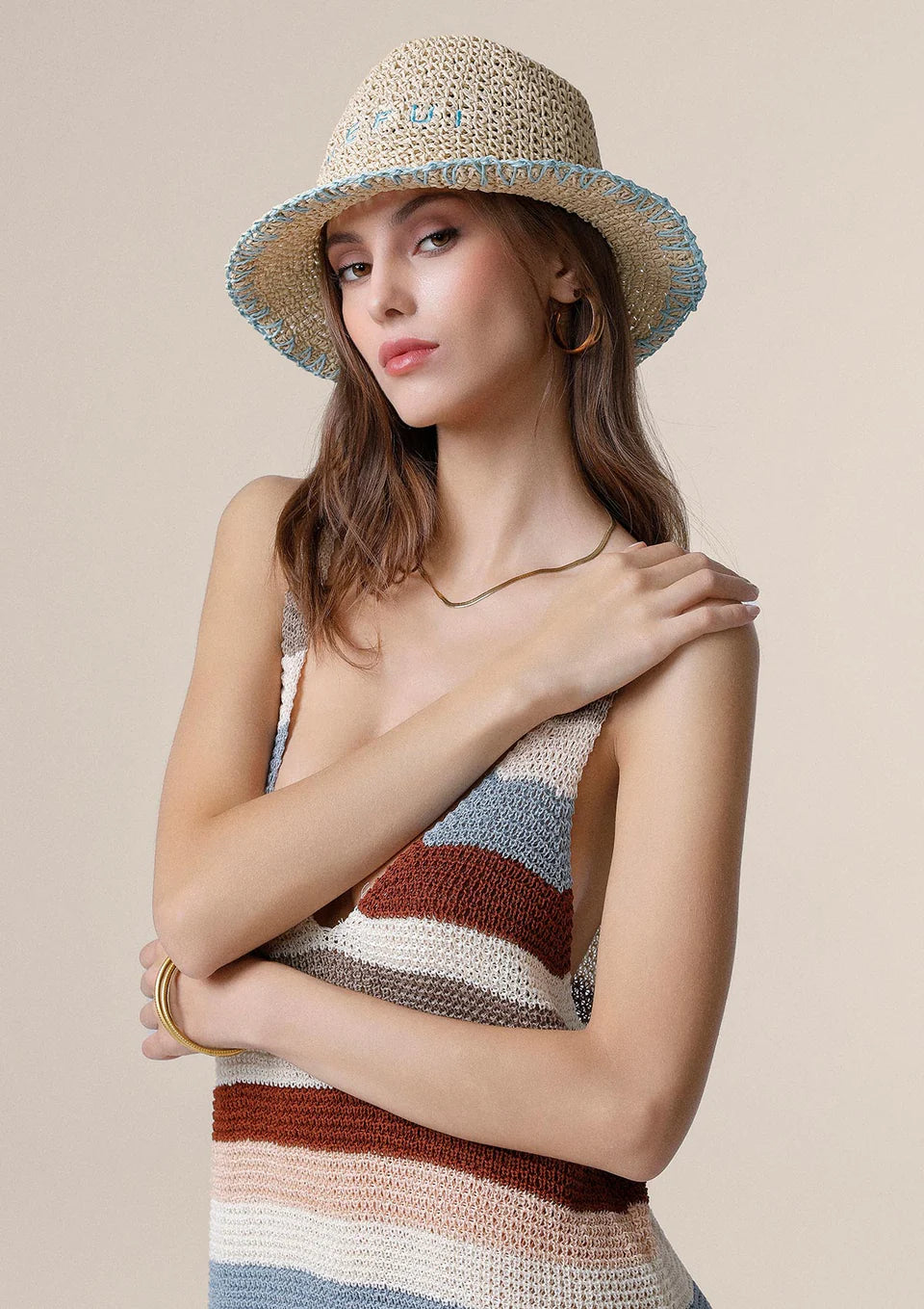 CAPPELLO CON LOGO ME FUI BEIGE A025-BG