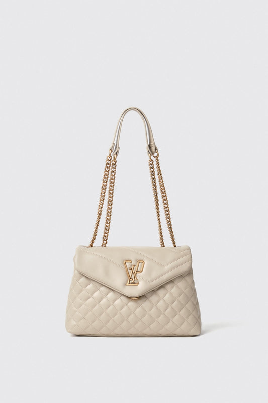 Maxi shoulder strap doppio matelasse' glp in metallo • Safari - Gaëlle Paris