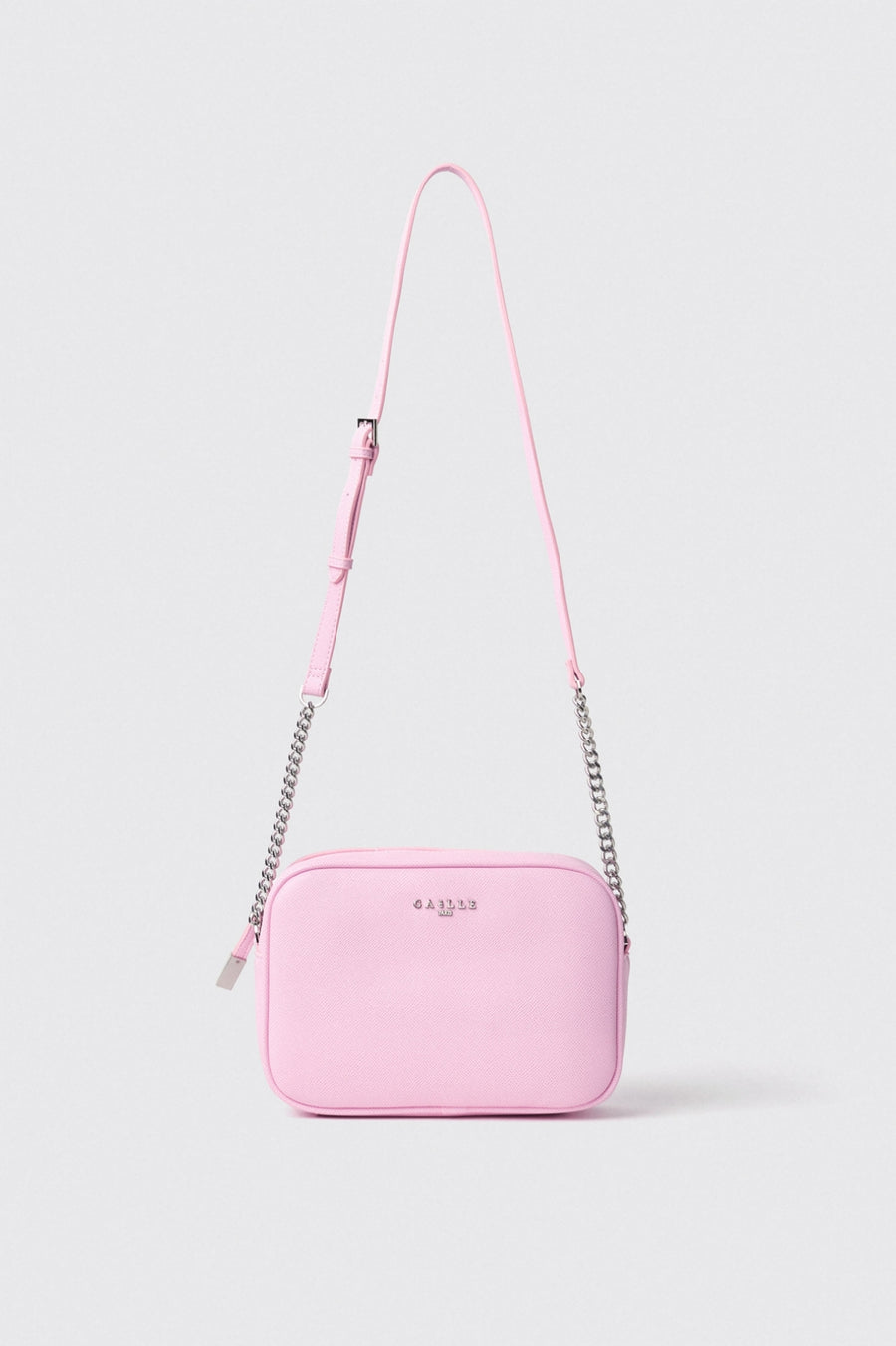 Borsa Reg Camera Bag con Logo in Metallo • Rosa - Gaëlle Paris — 1/3