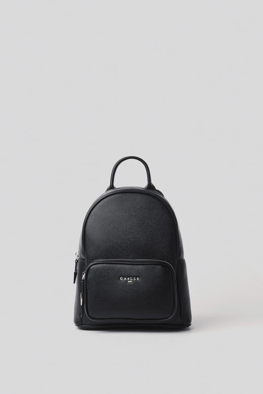 Reg backpack con logo in metallo • Nero - Gaëlle Paris
