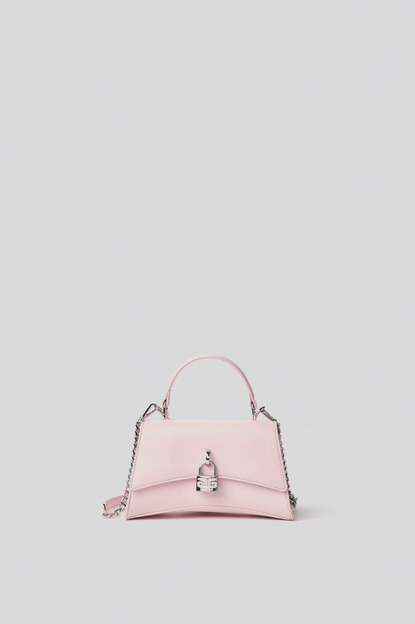 Mini hand bag con lucchetto logato • Rosa - Gaëlle Paris