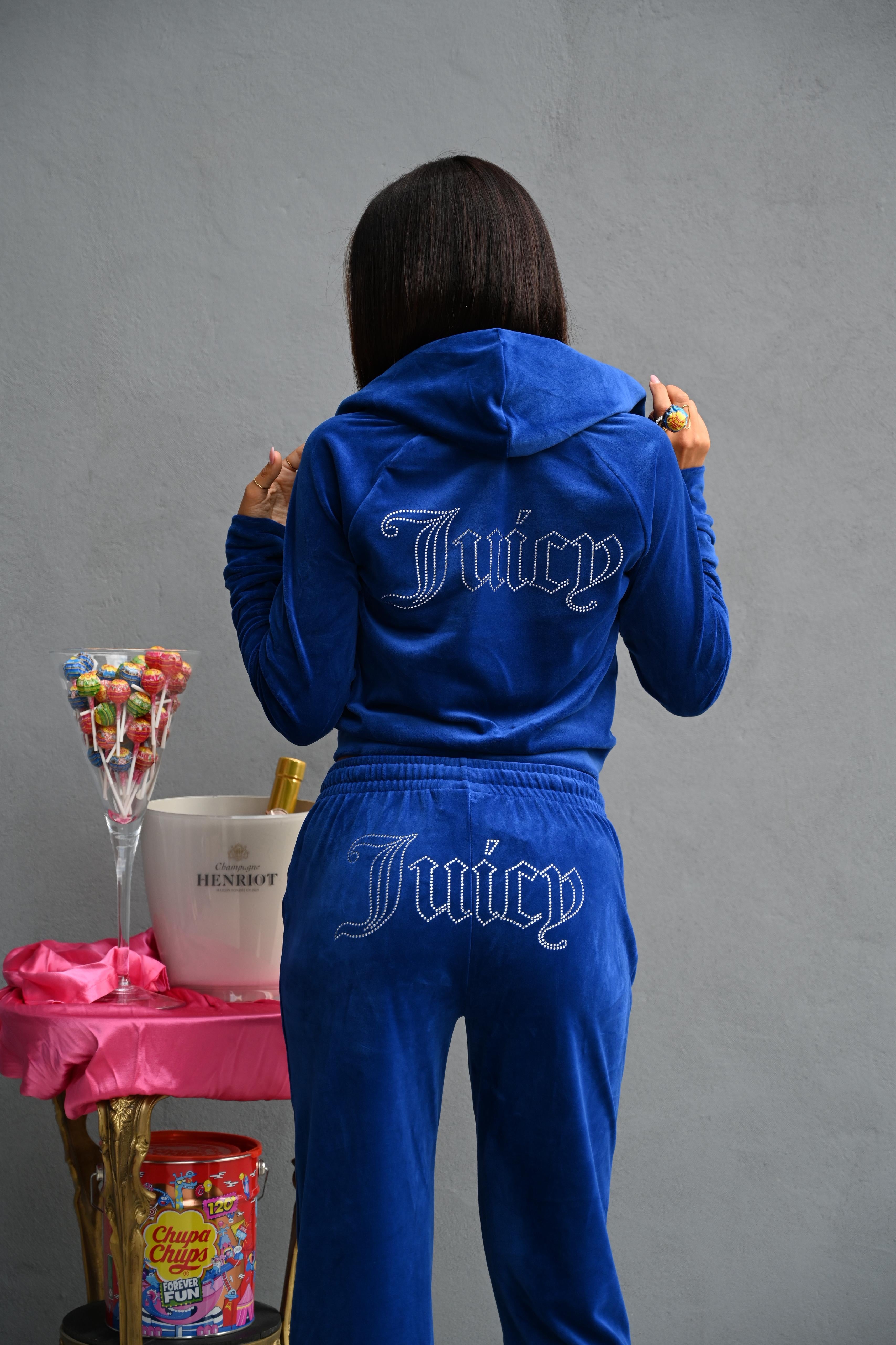 JUICY COUTURE - PANTALONE TUTA OUTLINE BLU