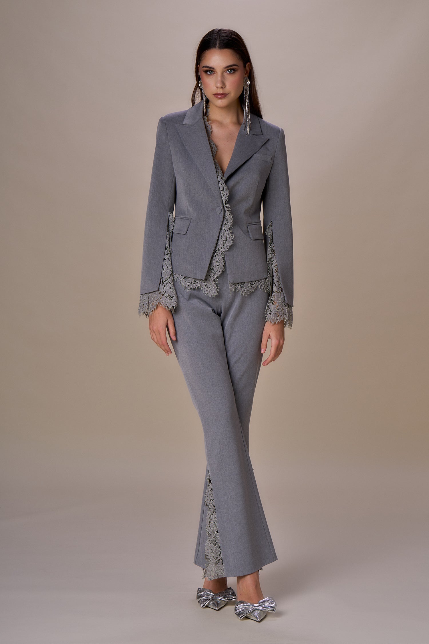 NO SECRETS - BLAZER PIZZO NERO