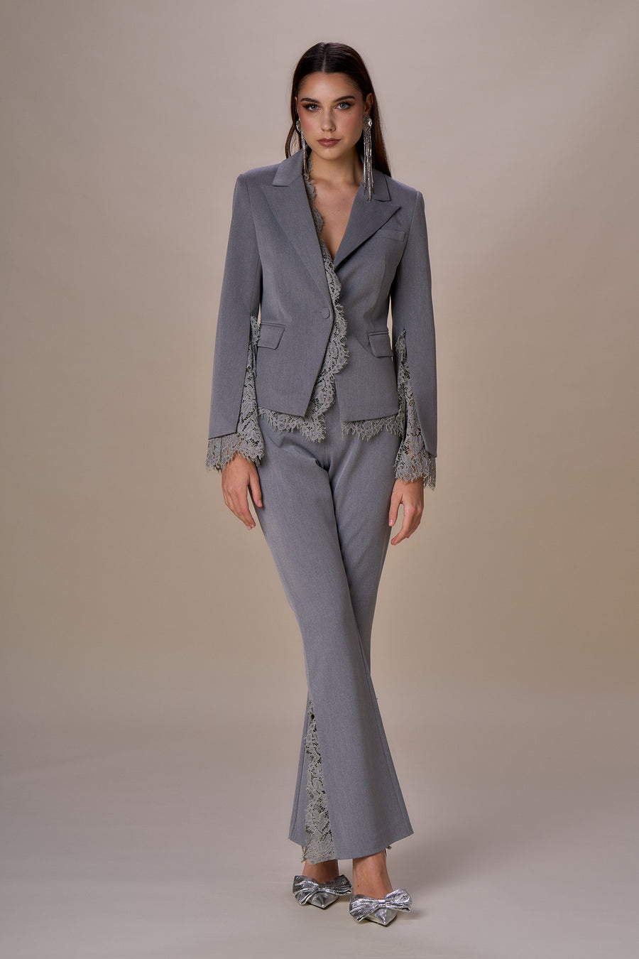 No Secrets - Blazer Pizzo Nero — 3/5