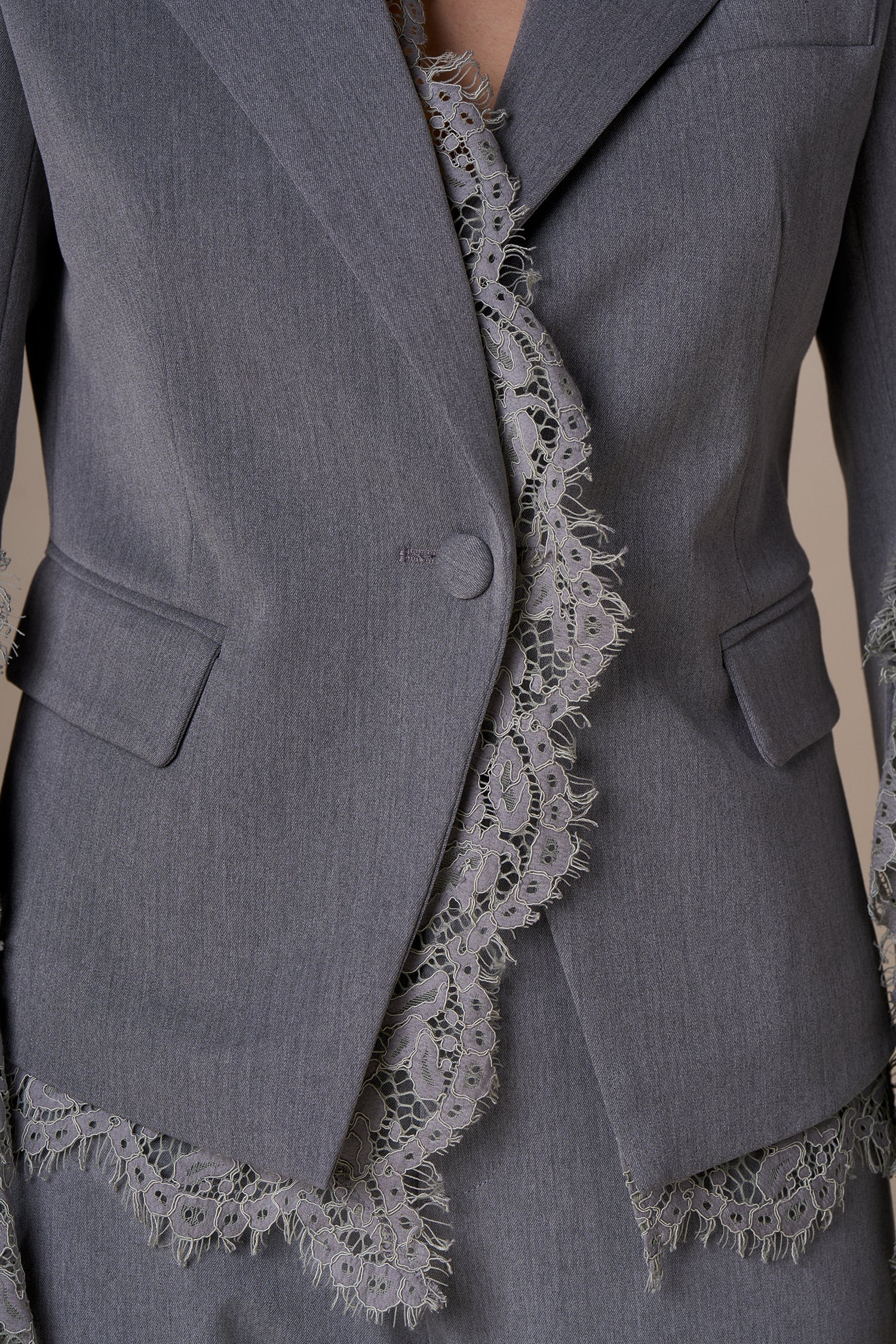 NO SECRETS - BLAZER PIZZO NERO