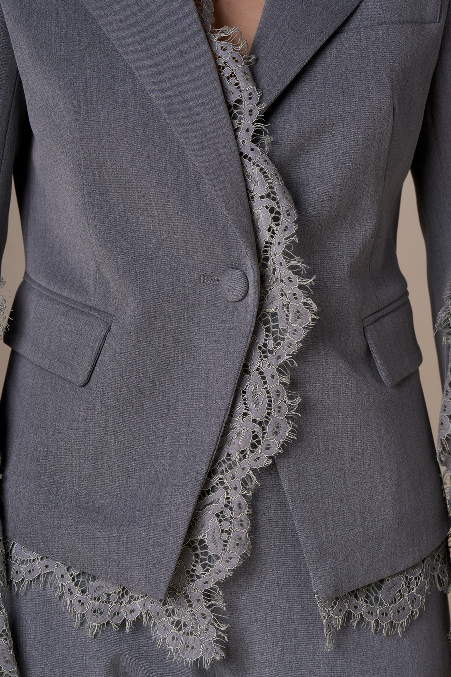 No Secrets - Blazer Pizzo Nero — 4/5