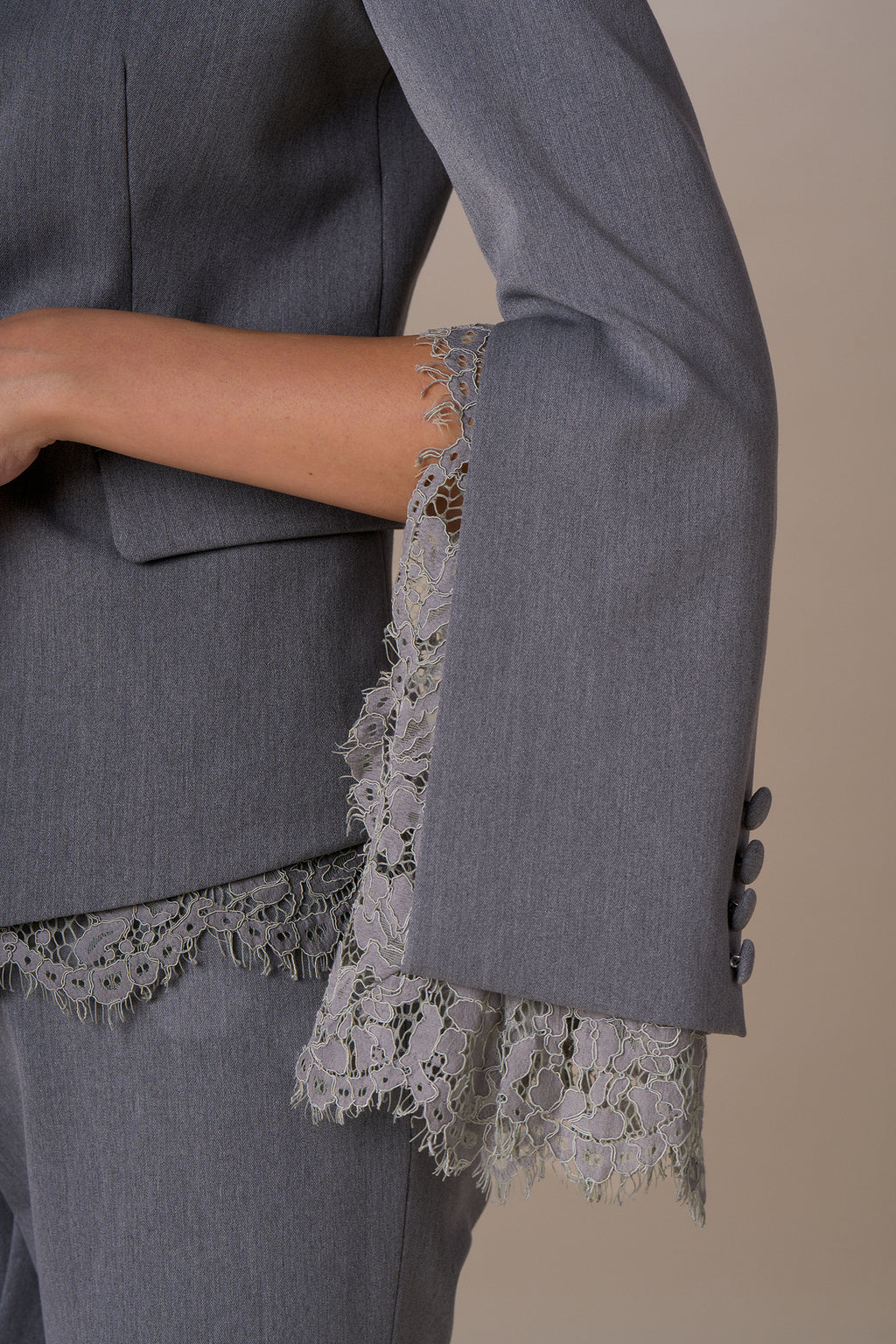 NO SECRETS - BLAZER PIZZO NERO