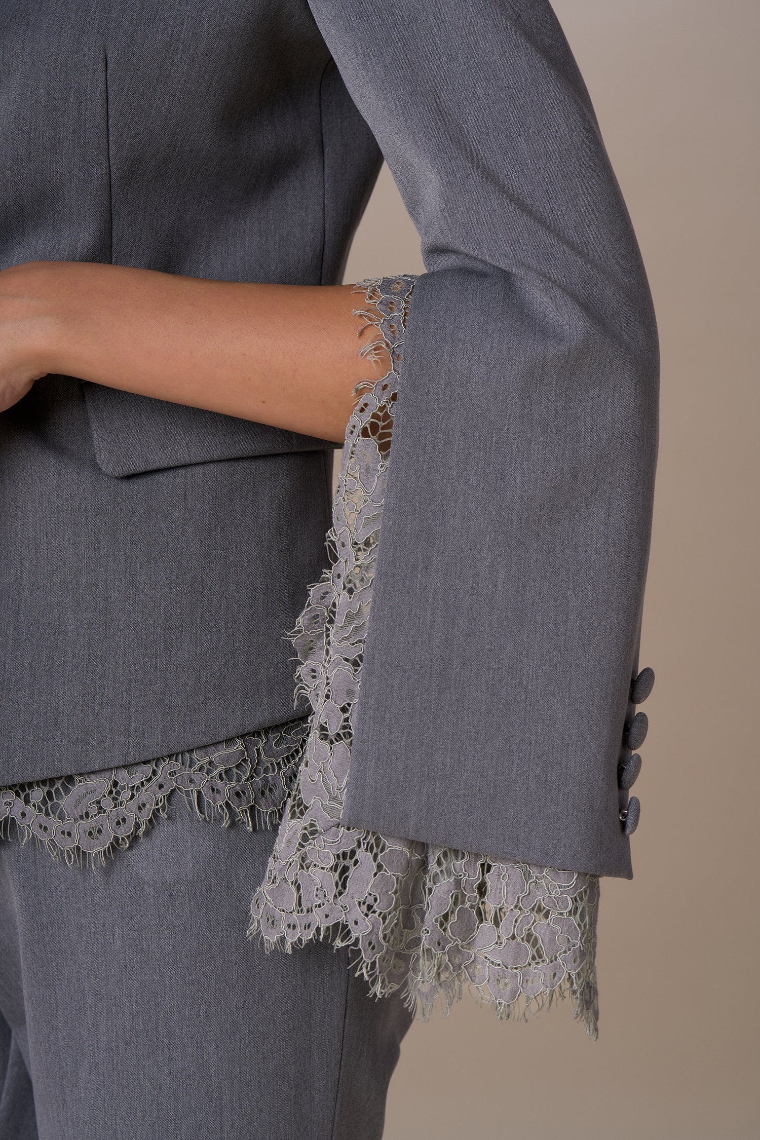 NO SECRETS - BLAZER PIZZO NERO