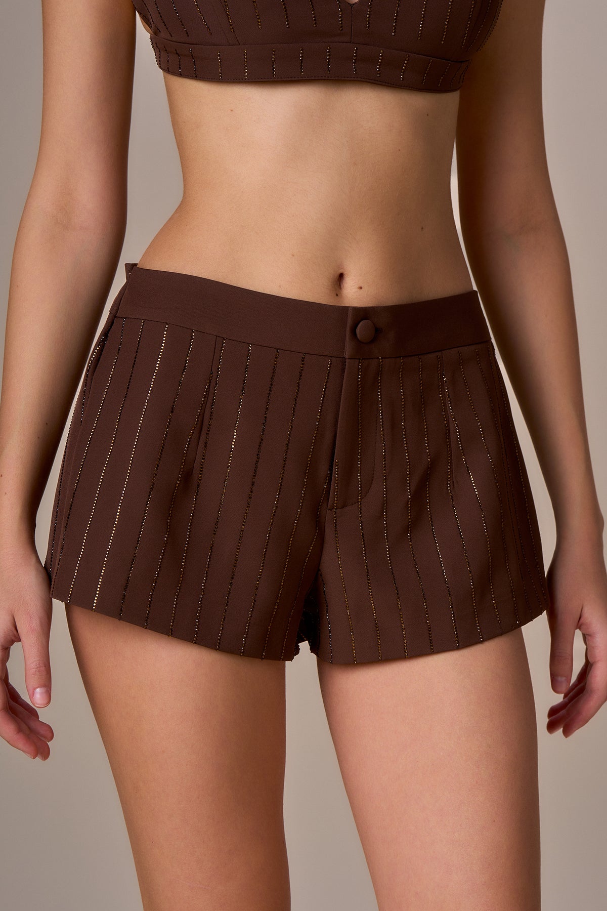 No Secrets - Hot Pants Gessato Diamanti