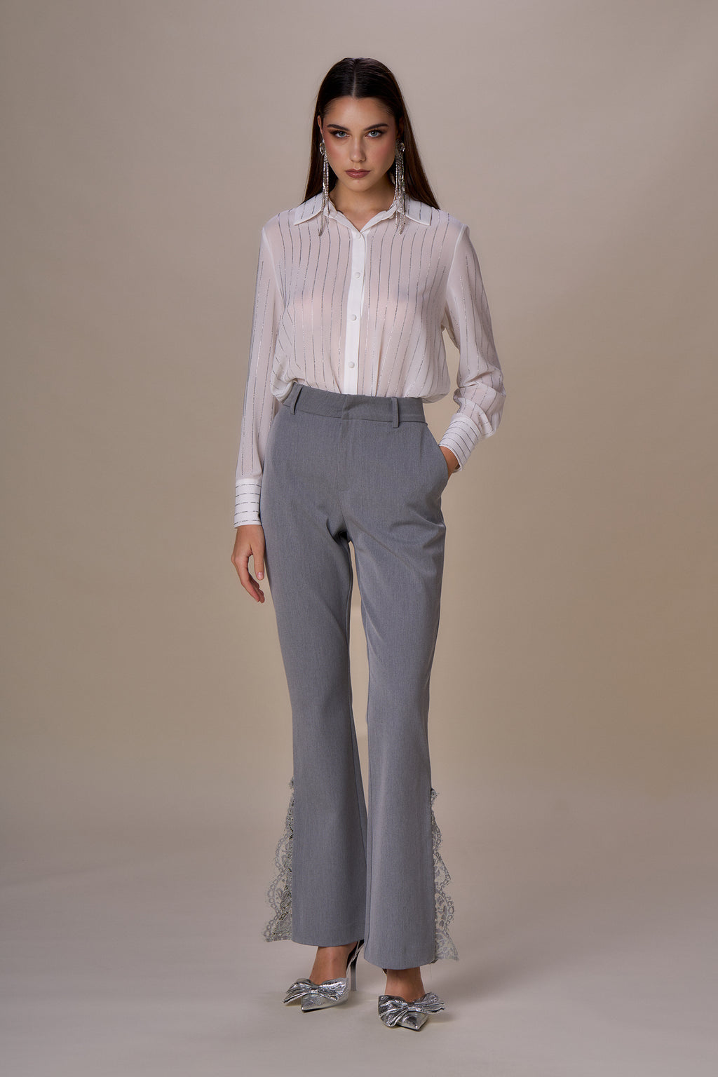NOSECRETS - CAMICIA GESSATA DIAMANTI 252NS031