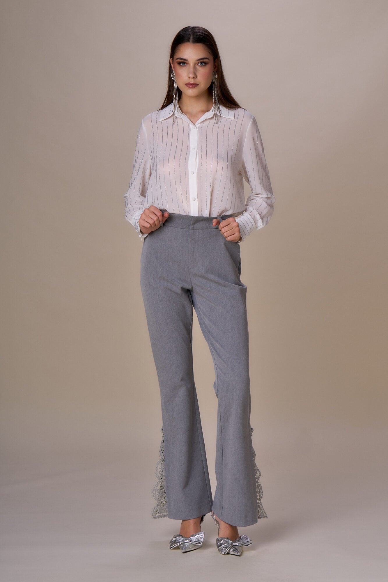 NOSECRETS - CAMICIA GESSATA DIAMANTI 252NS031
