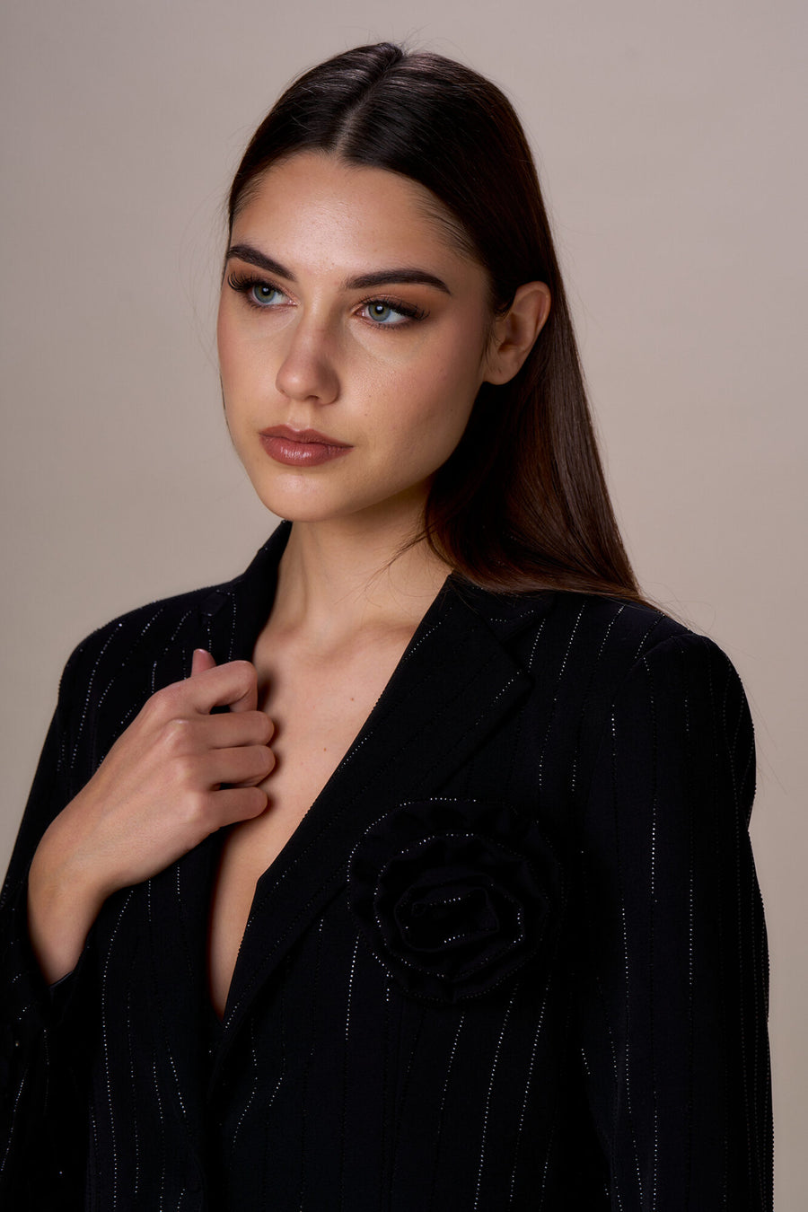 Nosecrets - Blazer Gessato Diamanti — 4/4