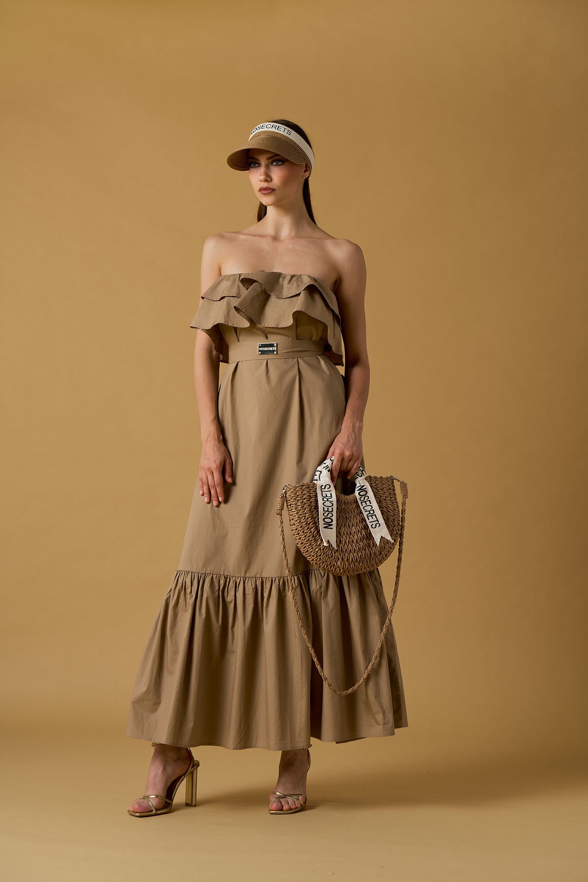 Abito lungo donna No Secrets con balze – Eleganza estiva in stile naturale