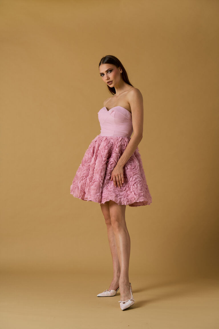 Abito corto donna No Secret in tulle floreale – elegante e romantico