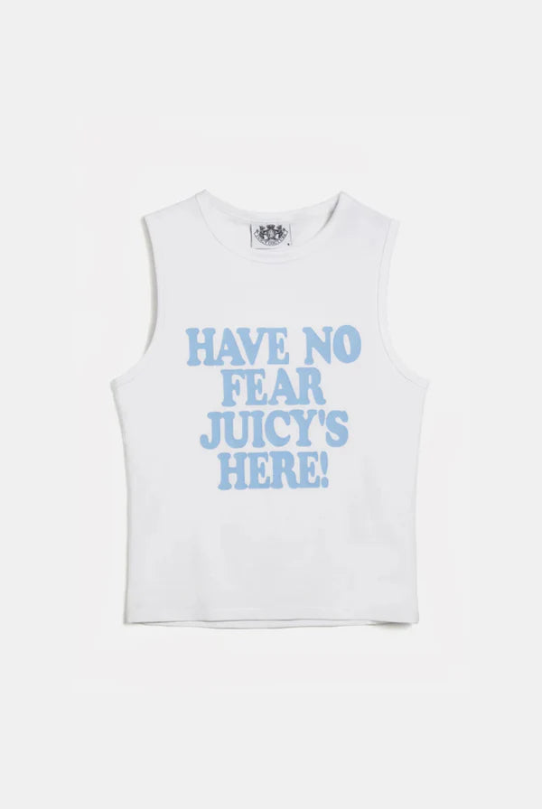 WHITE 'HAVE NO FEAR' TANK