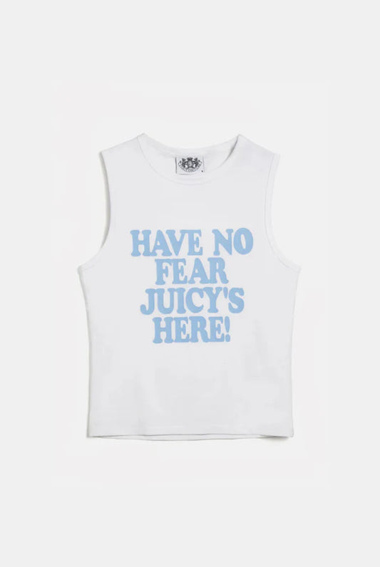 WHITE 'HAVE NO FEAR' TANK