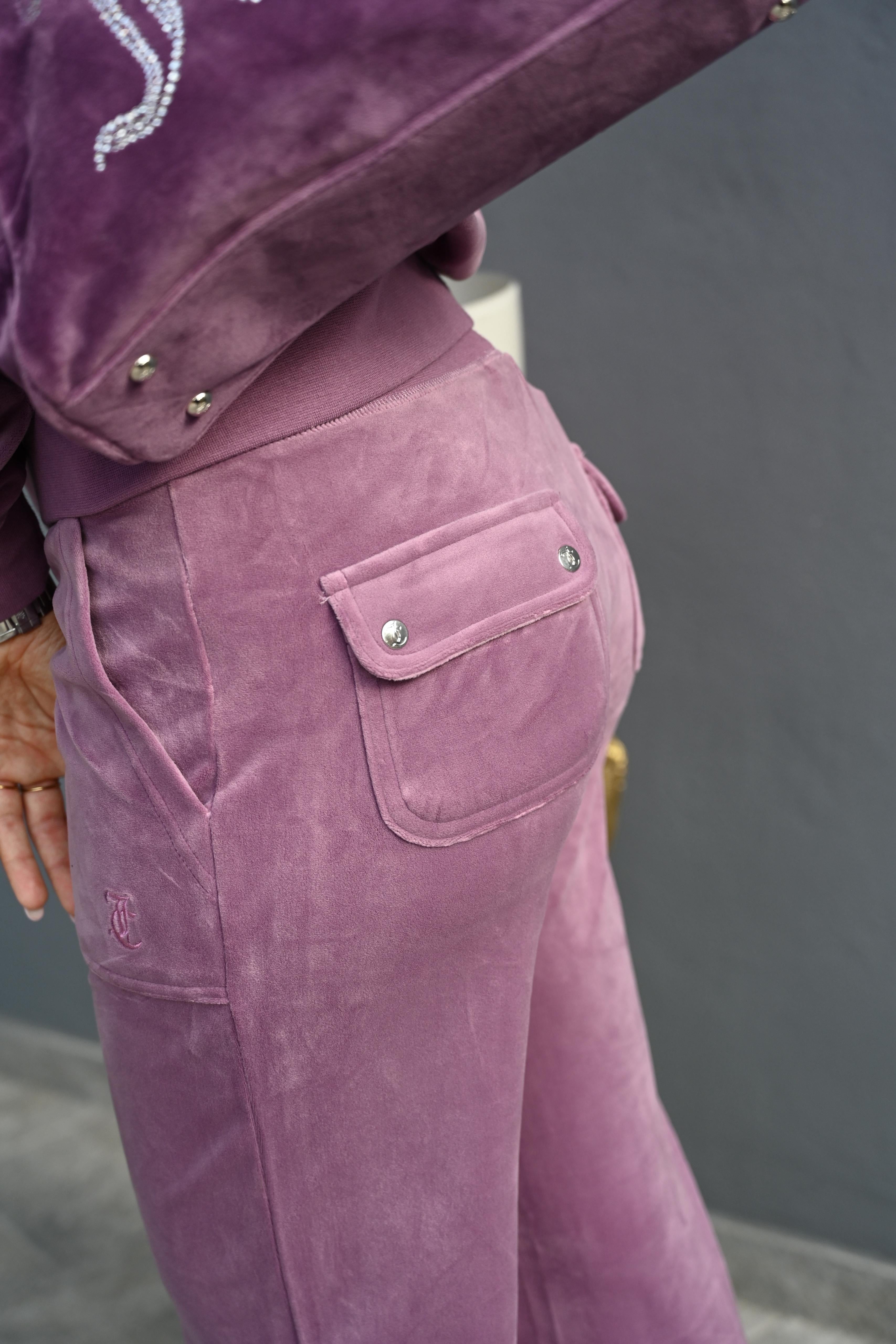 JUICY COUTURE - PANTALONE TUTA A VITA BASSA LAYLA SVASATI VIOLA